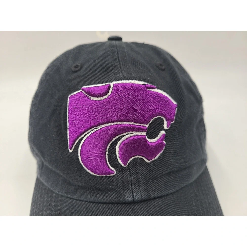 Kansas State University Wildcats 47 Brand Franchise Fitted‎ L Hat Cap NCAA Black